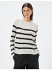 KOTON Sweater in Schwarz Gestreift