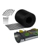 relaxdays 45 x Dachrinnen Laubschutz in Schwarz - 600 cm
