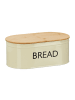 relaxdays Brotkasten in Beige/Natur