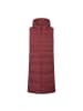 Derbe Steppweste Vestholm Long in tibetan red/check