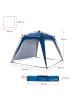 Where Tomorrow Pop Up Pavillon - 250 x 250 x 190 cm - blau