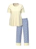 Ulla Popken Pyjama in blassgelb