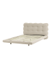 Beliani 2-tlg Doppelbett SOULISSE in Beige/Schwarz
