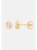 Ethische Diamanten Ohrringe aus 375 Gelbgold mit Lab Grown Diamant