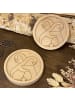 Mr. & Mrs. Panda Holz Untersetzer Pinguine Kuscheln ohne Spruch in Transparent