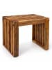relaxdays Sitzbank in Braun - (B)45 x (H)43 x (T)33 cm