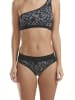 adidas Bustier Asymetric Bralette in black floral