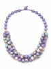 collezione alessandro Kurze Kette " Manila " in lila