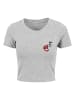 Merchcode Merchcode Cropped T-Shirts in grey