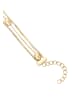 faina Women Multi-Strand Snake Chain Bracelet in Gold