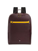 DuDu Rucksack Leder 38 cm Laptopfach in burgundy