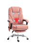 Vinsetto Bürostuhl mit Massagefunktion-72L x 67B x 111-119H cm-Rosa
