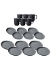 18er Set Tafelservice Jasper in Schwarz