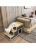 Pawhut Hundetreppe Natur+Grau 79L x 38,5B x 45H cm