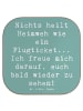 Mr. & Mrs. Panda Bierdeckel Spruch Heimweh Ticket mit Spruch in Meeresbrise