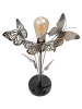Mauro Ferretti Mehrfarbige Metalltischlampe mit Schmetterlingen Ø cm 32x47