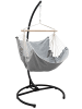 XL Outdoor Hängesessel Key Largo mit  Gestell in grau