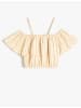 KOTON Bluse in Beige Gestreift