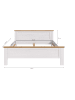 ebuy24 Bett Verona Lärche 189 x 209 cm