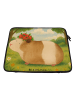 Mr. & Mrs. Panda Laptop Tasche Meerschweinchen Weisheit Design o... in Weiß