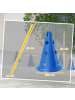 Pawhut Hunde 6-teiliges Agility Blau Kunststoff