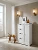 KADIMA DESIGN Badschrank | Weiß, 56x83x30cm, 4 Schubladen, 1 Tür