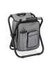 relaxdays Campinghocker Rucksack in Grau - (B)35 x (H)43 x (T)29 cm