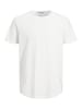 Jack & Jones Basic T-Shirt Rundhals Kurzarm JJEBASHER in Weiß