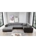 MF Design Wohnlandschaft Dario in Velours Grau in Grau -  (L) 340 x (B) 340 x (H) 78 cm