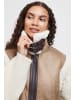 b.young Longweste BYASANNE WAISTCOAT - 20813722  Weste in Leder-Optik mit Fellbesatz in Braun