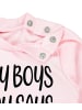 TupTam Baby Mädchen Langarmshirt Babyhose Outfit 2teilig in apricot