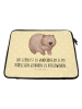 Mr. & Mrs. Panda Laptoptasche Wombat mit Spruch in Gelb Pastell