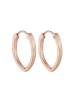 Elli Ohrringe 925 Sterling Silber Oval in Rosegold