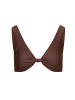 Moda Minx Bikinioberteil SIMPLE SWIM KNOT TOP in Coffee