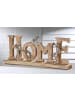 GILDE Schriftzug "Home" in Silber/ Natur - H. 23,5 cm - B. 58,5 cm