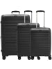 D&N Travel Line 4700+ - Trolley-Set 3tlg. (schwarz) in schwarz