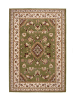 KADIMA DESIGN Orientteppich Bordüre floral klassischer Wohnzimmer-Teppich in Grün