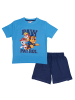 United Labels Paw Patrol Schlafanzug - Pyjama Set Kurzarm in blau