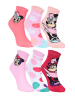 Disney Minnie Mouse 6er-Set: Socken Strümpfe in Mehrfarbig