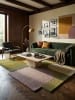 KADIMA DESIGN Teppich Wolle Handgetuftet HALLEIN Abstrakt Wohnzimmer Modern in Grün