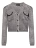 faina Damen Strickjacke in Grau Mehrfarbig