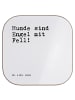 Mr. & Mrs. Panda Bierdeckel Hunde sind Engel mit... mit Spruch in Weiß