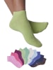 H.I.S Kurzsocken in rosa, pink, altrosa, 3x blau, braun, 2x grün, ecru
