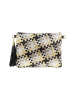 faina Women Shoulder Bag in White Black Yellow