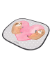 Mr. & Mrs. Panda Sonnenschutz Faultiere Herz ohne Spruch in Grau Pastell