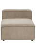 Beliani Sofaelement ARDAL in Braun/Schwarz - (W) 88 x (H) 68 x (L) 120 cm