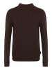 elkline Strickpullover hochgeschlossen Backup in chocolate - darkorange