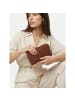 Lazarotti Bologna Leather XL Double Zip-Around Geldbörse RFID Leder 20 cm in brown