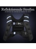 COSTWAY Gewichtsweste Trainingsweste mit Reflexstreifen in Schwarz