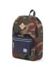 Herschel Heritage 21 - Rucksack 45 cm (amparo blue black) in woodland camo dark denim